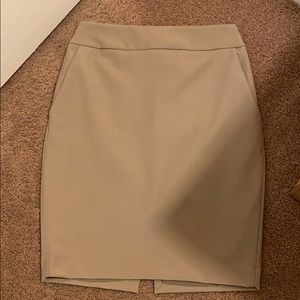 Express tan pencil skirt